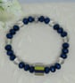 Stripe glass stretch bracelet - Image 4