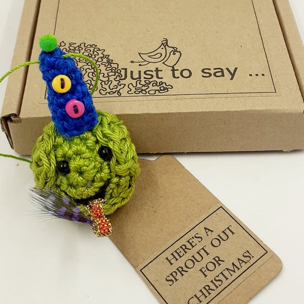 Crochet Party Sprout - Alternative to a Greetings Card