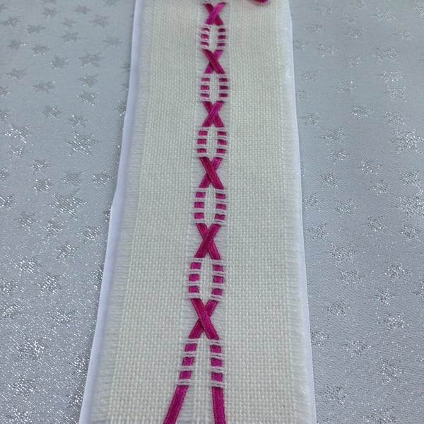 Threaded Ribbon Bookmark