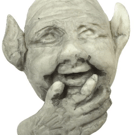 Elf Face Plaque, Dolls House Miniature Wall Decor ideal inside or out 1.12 Scale