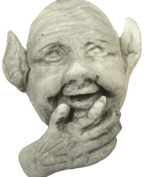 Elf Face Plaque, Dolls House Miniature Wall Decor ideal inside or out 1.12 Scale