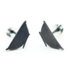Nuthatch Oxidised Silver Stud Earrings
