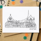 Orrell Park Liverpool Skyline Greetings Card