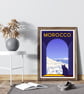 Morocco retro travel poster, Morocco wall print, retro wall art - Image 3