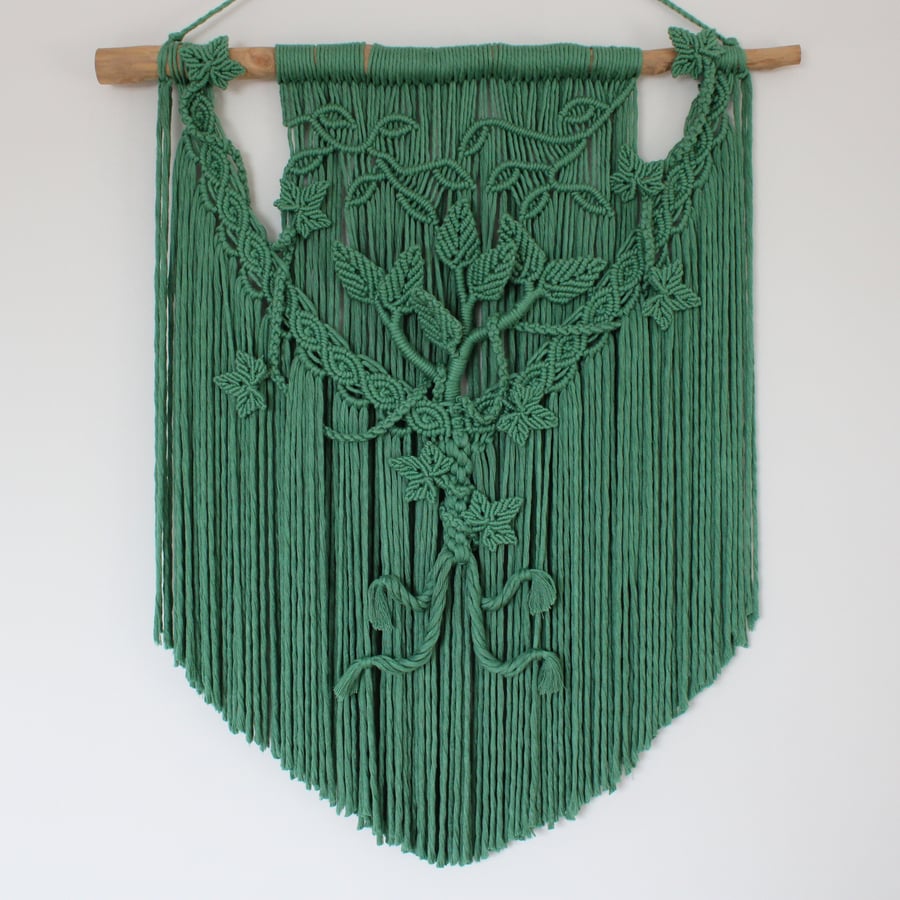  Macrame Wall Hanging, large bamboo 'Into the Woods' wall hanging