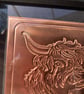 Copper Highland Cow in a Black Frame - Image 4