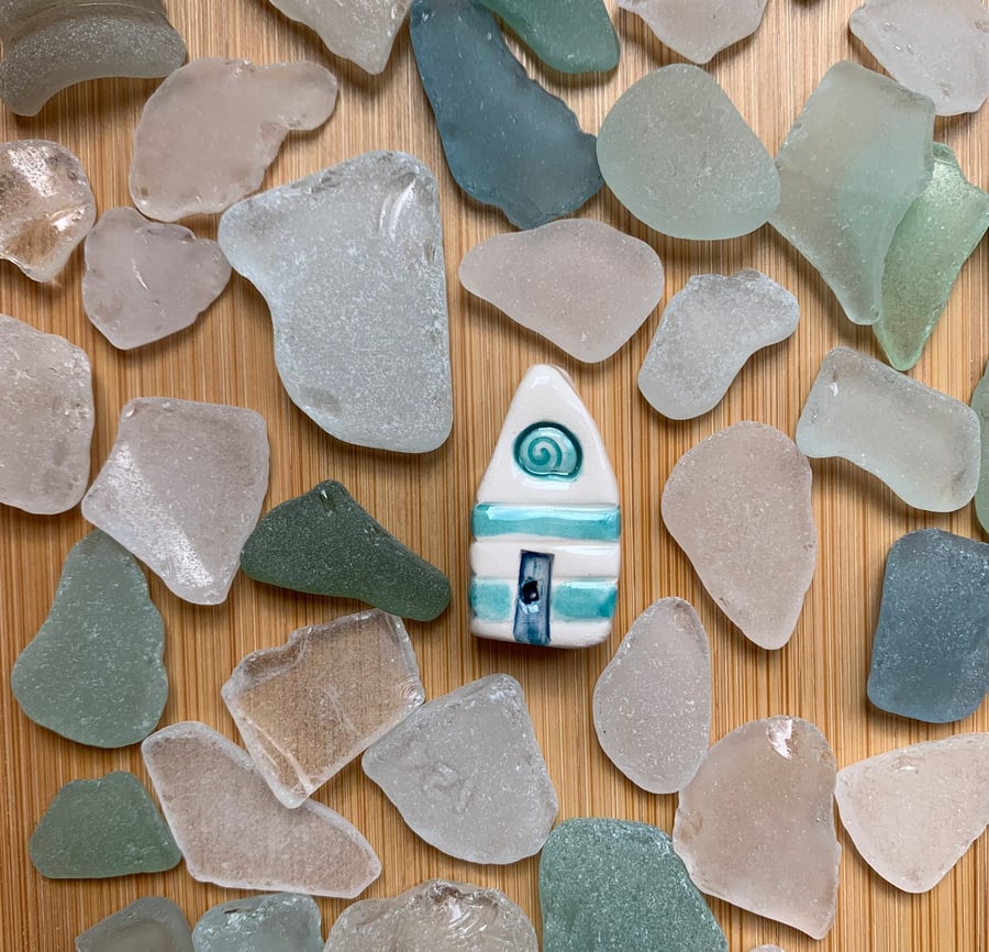 Ceramic Shell  Beach Hut.