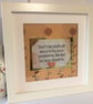 Framed Inspirational Quote: Handmade Wall Art, Led by Dreams