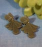Textured Fan Statement Earrings - Image 8