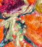 Hand Felted Nasturtium Textile Artwork  - Image 4