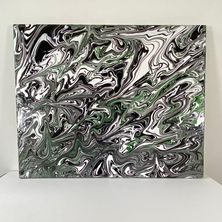 Abstract Acrylic Pour Canvas