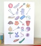 Gardening Alphabet Greetings Card - Image 2