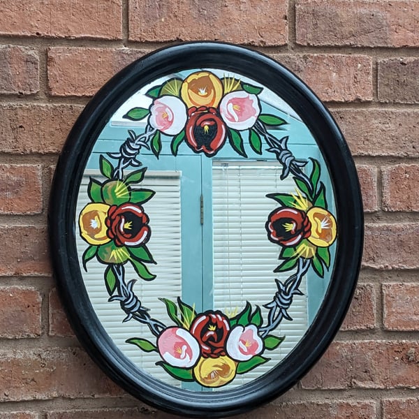 Hand painted Mirror