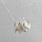 Sterling Silver Twirl Pendant with Trace Chain - an original, one-off design