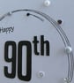 90th Birthday Card - Silver Wreath Design  - Image 8