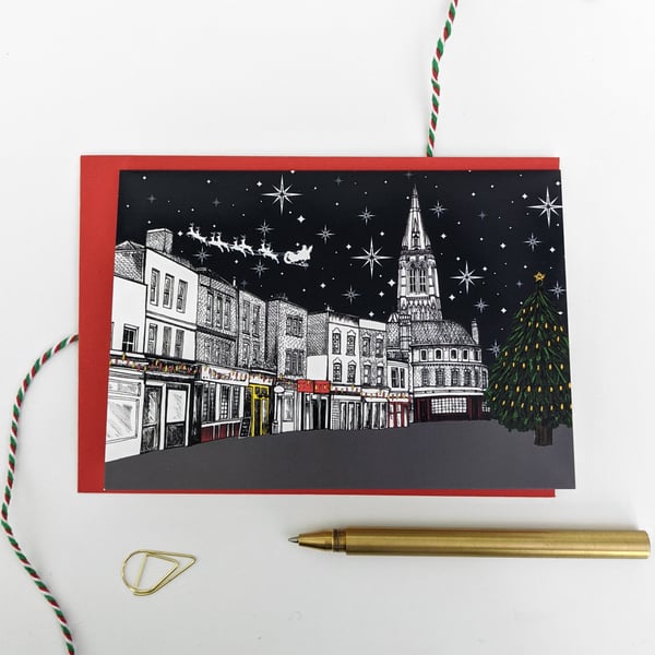 Stoke Newington Illustrated Christmas Card Pack- Local London Holiday Cards