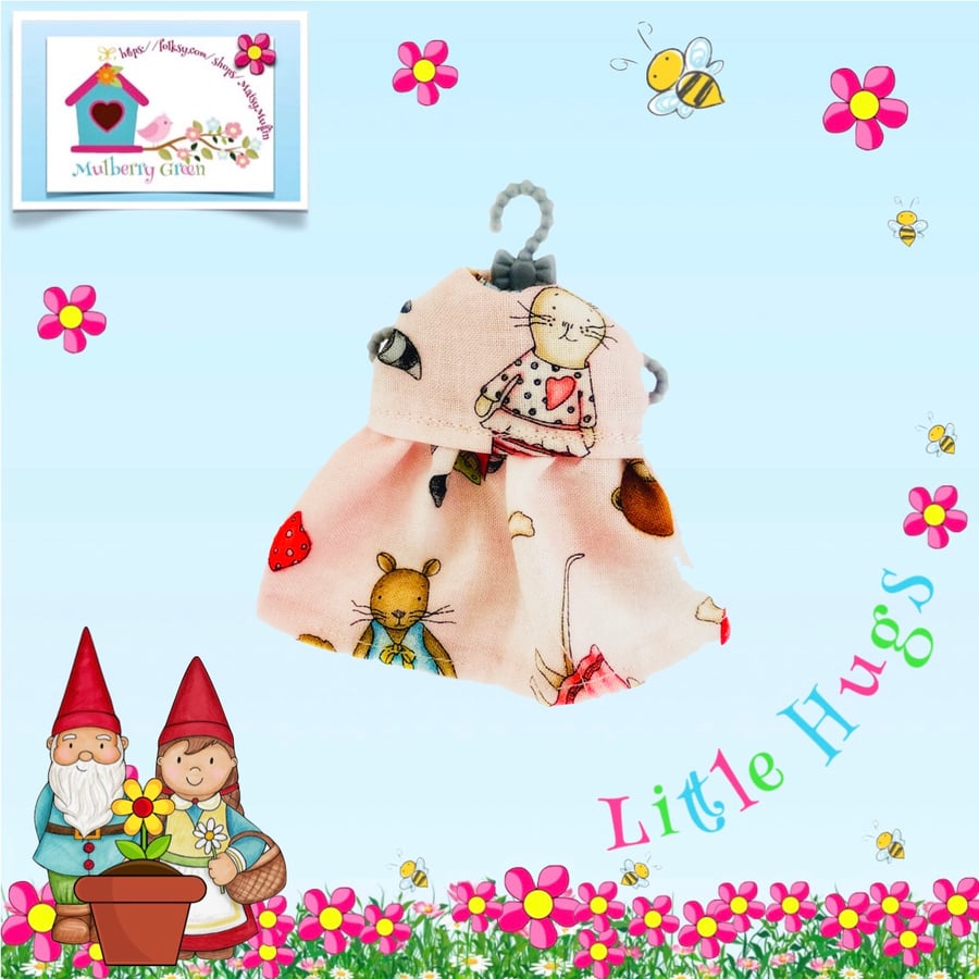 Animal Friends Dress to fit the Little Hugs dolls and Baby Daisy