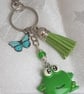 Gorgeous Frog Key Ring - Key Chain Bag Charm. - Image 5