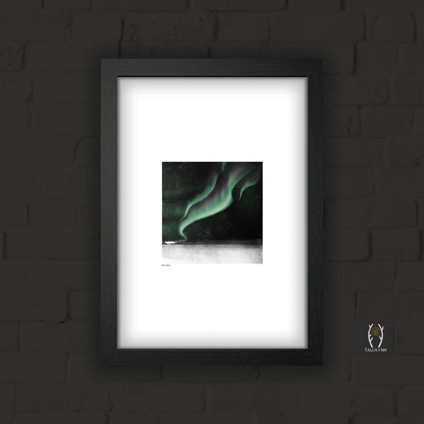 Fox Fires - Northern Lights Finnish Art Print - Aurora Folklore Illustration