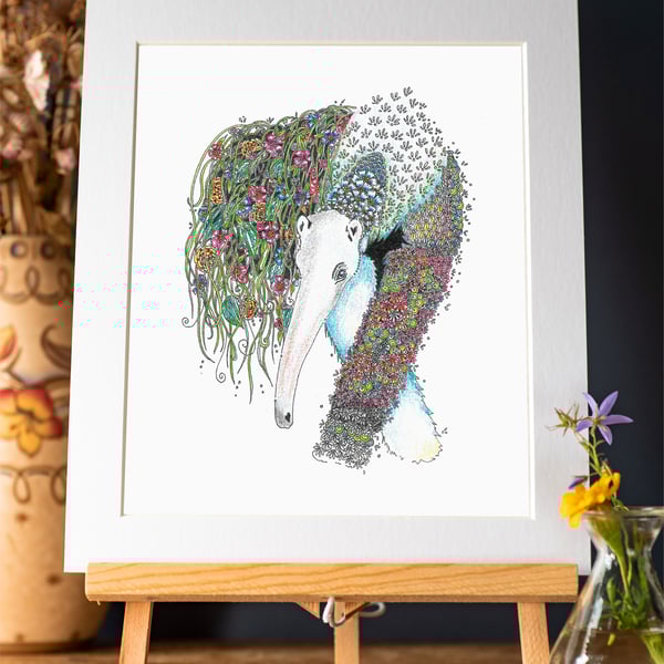 Giant Ant Eater Art print a4