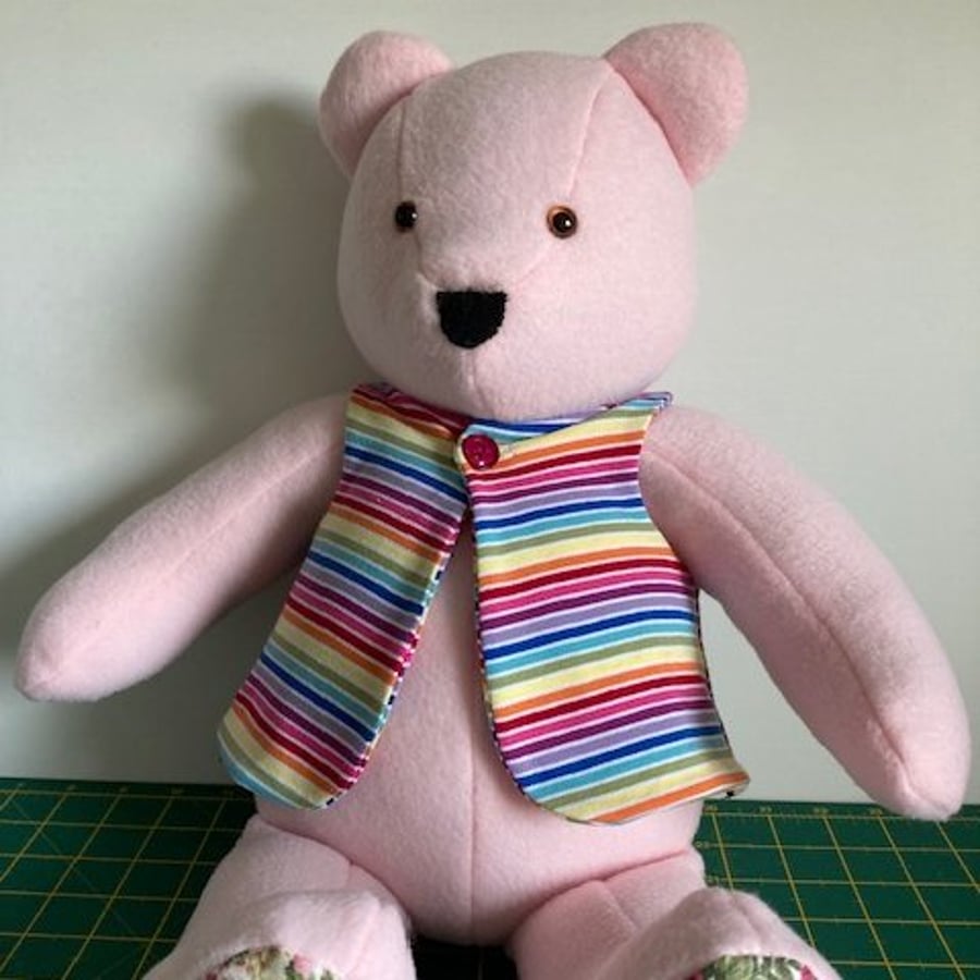 Soft and cuddly pink teddy bear. Ideal gift sure to be loved by young and old.