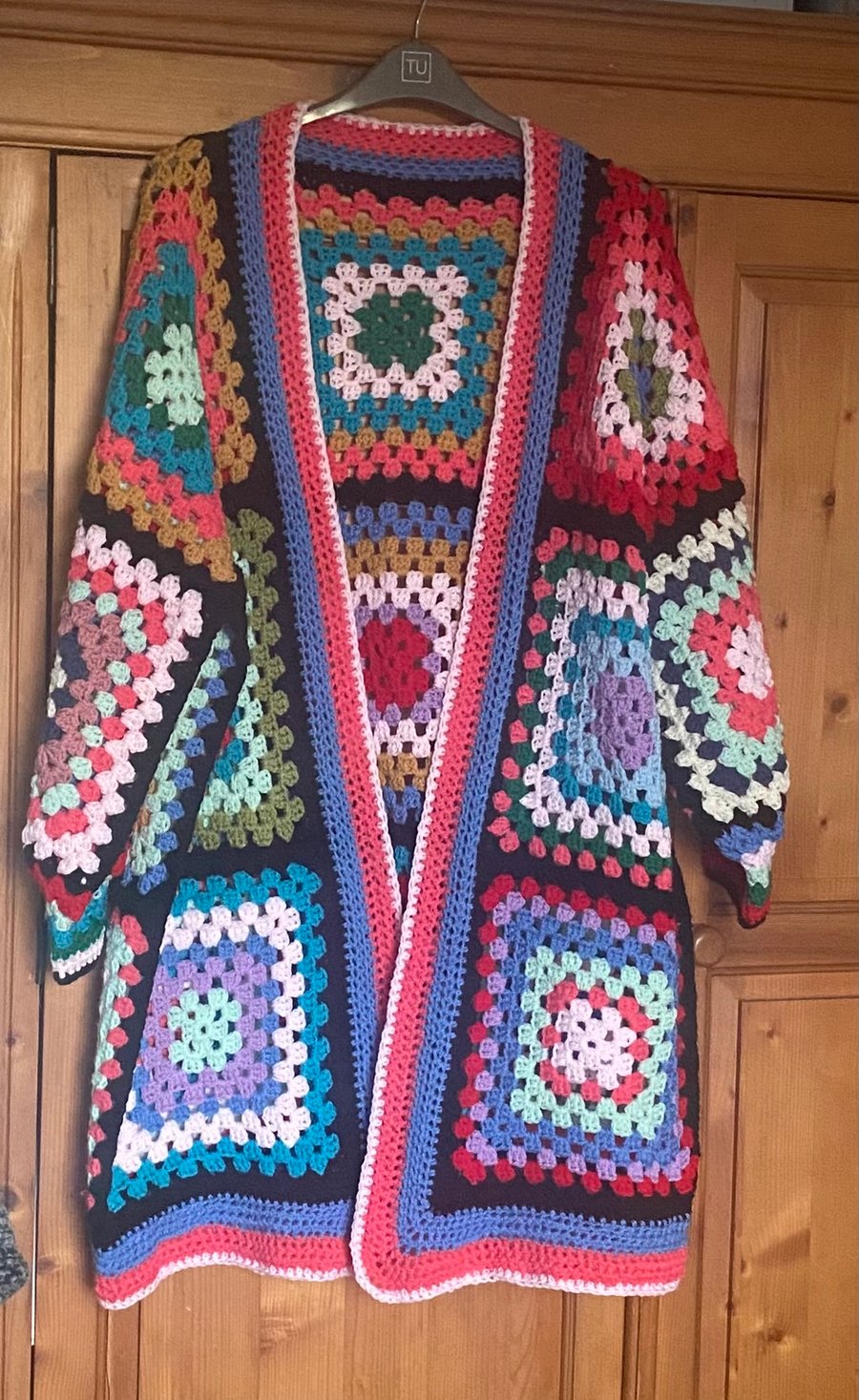 Oversize Granny Square Cardigan