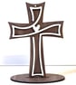 “Faith in the Grain” – Handcrafted Walnut Cross
