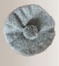 Alpaca with Wool Cardigan in Grey Blue - Chest size 92-97cms (38-38")