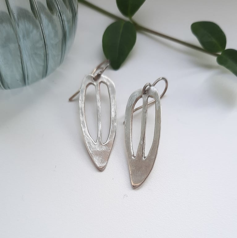 Fine Silver Chilli Earrings