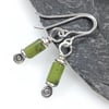 Reels  - silver and chrysoprase earrings