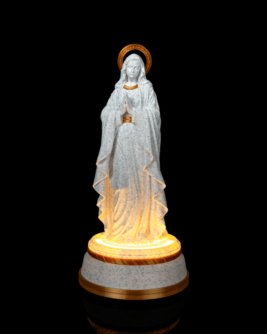 Our Lady – 3D Printed Illuminated Virgin Mary Statue
