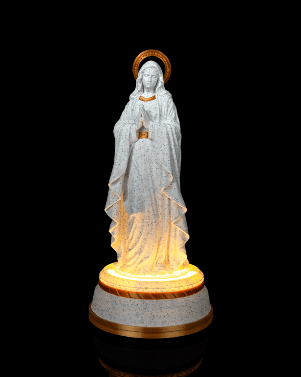 Our Lady – 3D Printed Illuminated Virgin Mary Statue