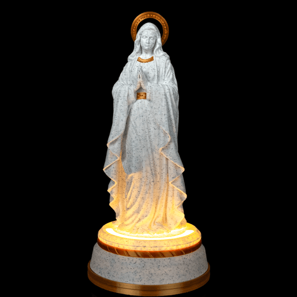 Our Lady – 3D Printed Illuminated Virgin Mary Statue
