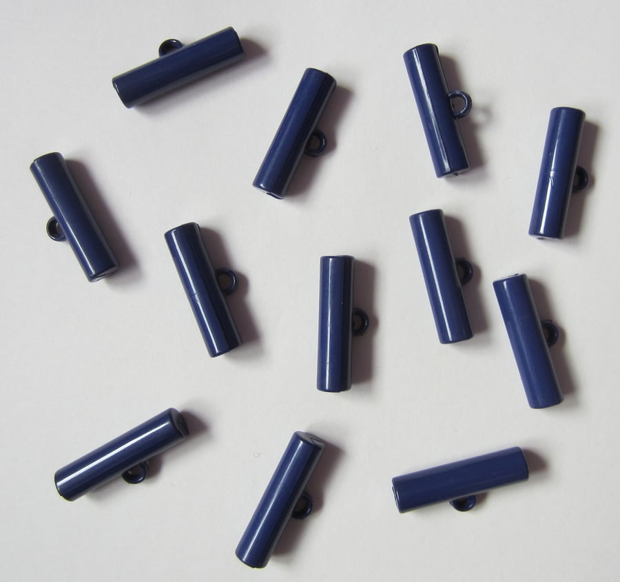 12 Royal Blue Toggle Buttons