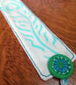 Silkscreen printed bookmark with Dorset button embellishment  - Image 3