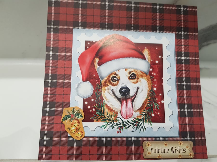 Corgi Christmas Card