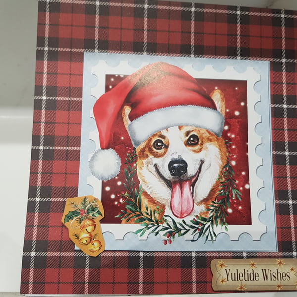 Corgi Christmas Card