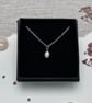 Rice Pearl Pendant & 18" Trace Chain - Image 5
