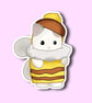 Baby Kitten Bee Sticker