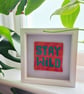 Stay Wild Modern Needlepoint Kit – Zebra Print Beginner Craft Kit - Image 2
