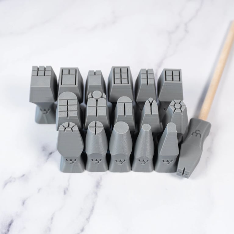 Window Stamp Set of 17 - Small Size