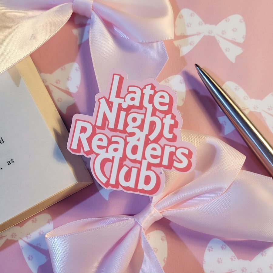 Late Night Readers Club - Book Sticker