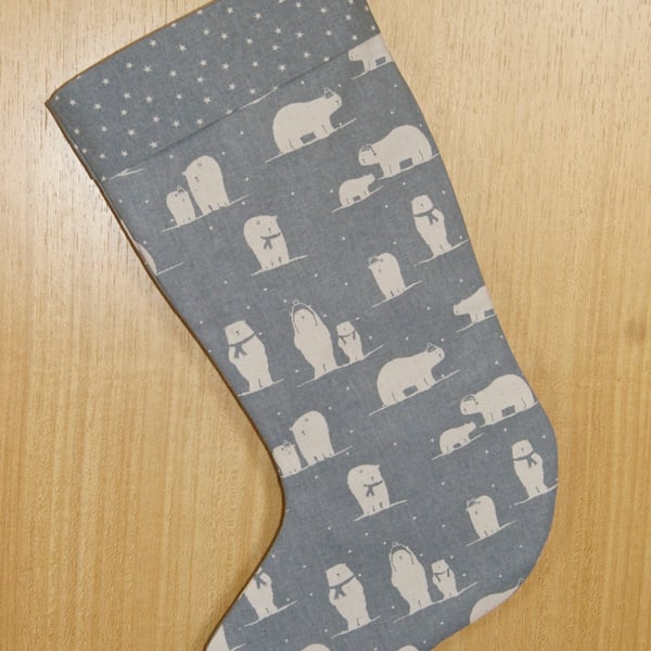 Large Christmas Stocking, Lined & Padded
