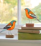 Chaffinch Glass Bird Sculpture 