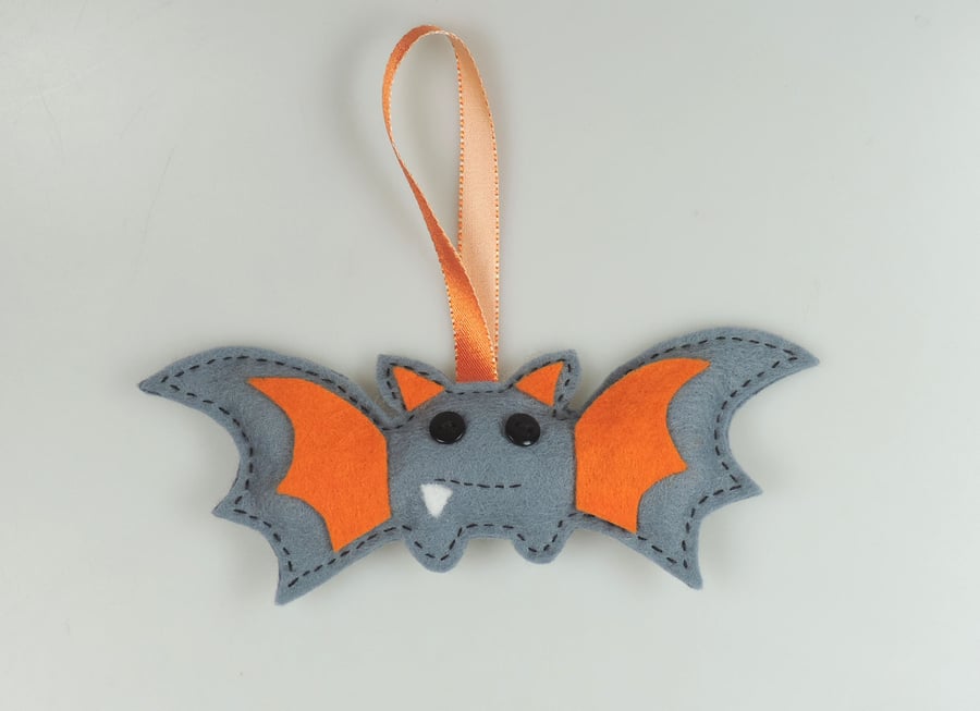 Handmade Felt Bat, Halloween Twig Tree Decoration SALE