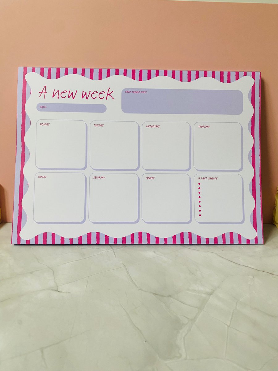 A New Week Desk Planner