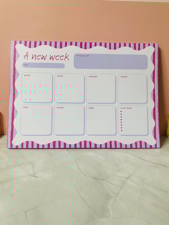 A New Week Desk Planner