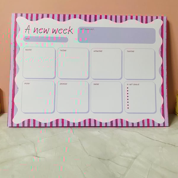 A New Week Desk Planner