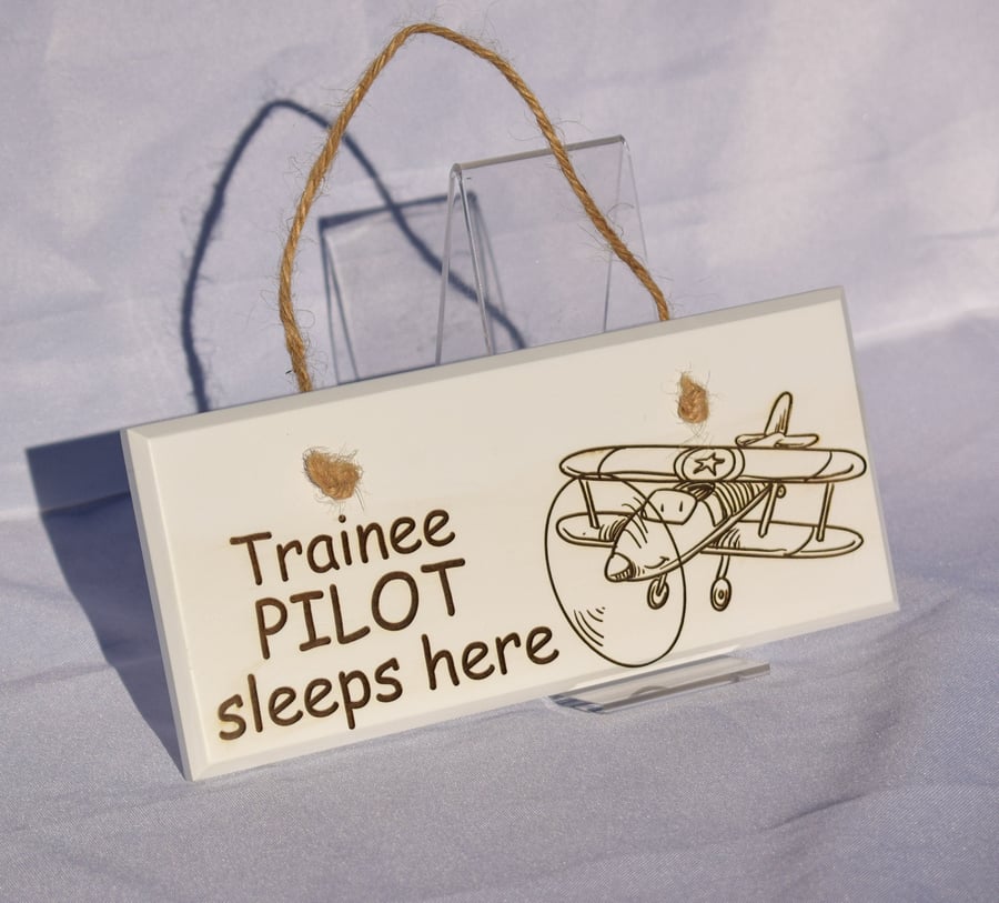 Children's Room Door and Wall Plaque - Aircraft, Train, Bus, Car