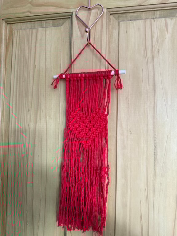 Macrame Heart Wall Hanging 